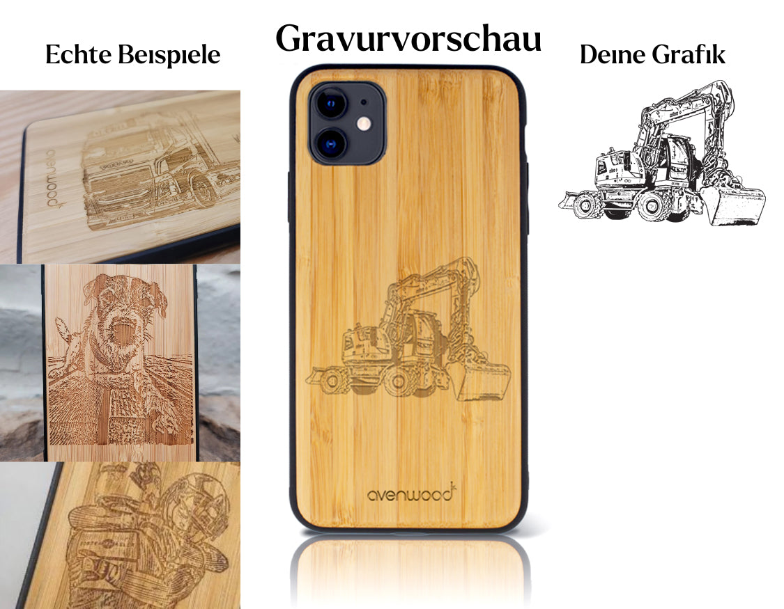 INDIVIDUELL iPhone 11 Bambus-Kunststoff